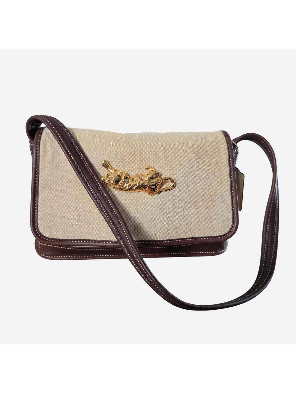 Coach Women's Brown and Tan Bag